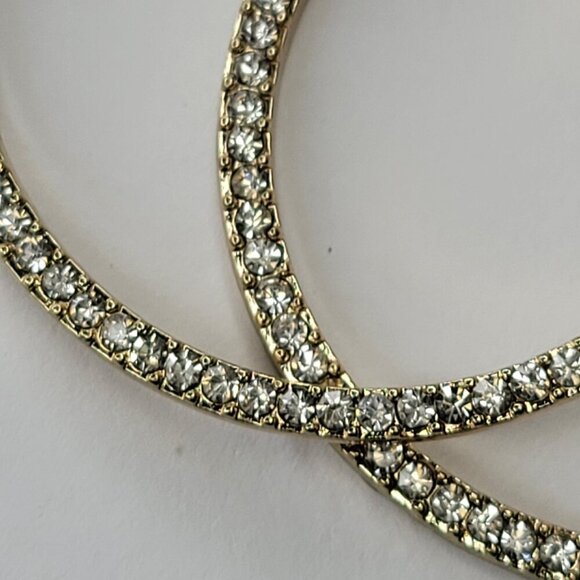 Gold Tone Round Earrings - Picture 5 of 5